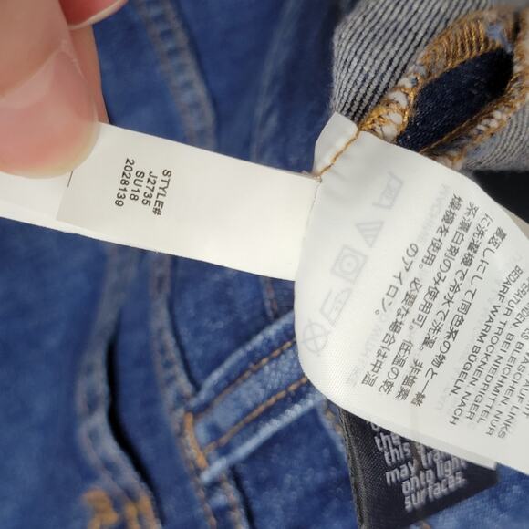Madewell Cut Off Frayed Step Hem Denim Mini Skirt Size 27 - Picture 8 of 10